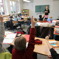 Bild vergrößern: Deutschunterricht in der fnften Klasse am Gymansium Goetheschule in Flensburg