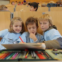 Bild vergrößern: Flensburger Mathematik-Olympiade, Regionalrunde der Grundschulen im Audimax der Universitt Flensburg