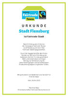 Bild vergrößern: Ukunde Flensburg Fairtrade Stadt