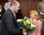 Welcome Mrs. President - OB Faber gratuliert im Namen der Stadtverwaltung