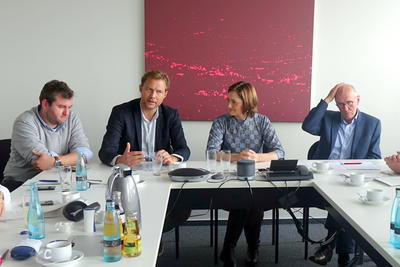 Bild vergr&ouml;&szlig;ern: Pressekonferenz Weiche Werder